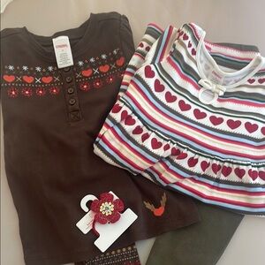 Vintage Gymboree Girls Size 3 Mountain Cabin 5 piece bundle